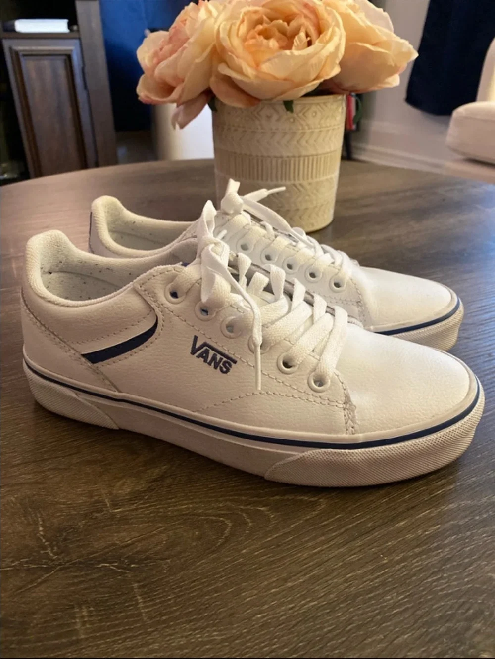 Vans White Low-Top Sneakers